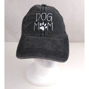 Black Denim Dog Mom Women's Embroidered Adjustable Baseball Cap
